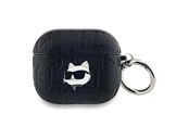 Puhelin - Muut lisävarusteet - Karl Lagerfeld Monogram Choupette Head case for AirPods 3 - black - 3666339283612