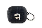 Puhelin - Muut lisävarusteet - Karl Lagerfeld Monogram Karl Head case for AirPods 3 - black - 3666339283650