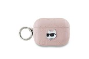 Puhelin - Muut lisävarusteet - Karl Lagerfeld Monogram Choupette Head case for AirPods Pro 2 - pink - 3666339283742