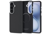 Puhelin - Kannet ja kotelot - Tech-Protect Ion Carbon MagSafe Case for Samsung Galaxy S26 - Black and Silver - 5906302390519