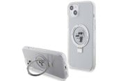 Puhelin - Kannet ja kotelot - Karl Lagerfeld KLHMP15MHMRSKCH iPhone 15 Plus / 14 Plus 6.7" white/white hardcase Ring Stand Karl&Choupette MagSafe - 3666339168889