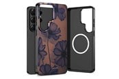 Puhelin - Kannet ja kotelot - Tech-Protect Lamano MagSafe Case for Samsung Galaxy S26 Ultra - Brown and Purple - 5906302390700