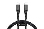 USB kaapelit - Tech-Protect Ultraboost UB11T USB-C / USB-C PD 100W / QC3.0 100 cm Cable - Black - 5906302390717