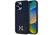 Puhelin - Kannet ja kotelot - Karl Lagerfeld Silicone Shadow Metal Initial MagSafe Case for iPhone 15 Pro Black - 3666339252946