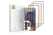 Puhelintarvikkeet - Näytönsuojat - Tech-Protect Easy Set+ 3-Pack Tempered Glass for Samsung Galaxy S26 Ultra - Black - 5906302390786