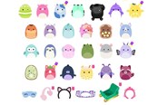 Hahmot - Squishalongs Squish-a-longs 2.5 cm 25 Pack S7 - 2620570