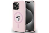 Puhelin - Kannet ja kotelot - Karl Lagerfeld Silicone Karl&Choupette MagSafe Case for iPhone 14 Pro Max - Pink - 3666339254452