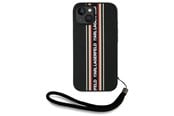 Puhelin - Kannet ja kotelot - Karl Lagerfeld Saffiano Athleisure Stripes Cord iPhone 15 Case - Red - 3666339254605