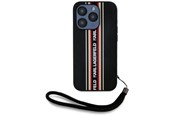 Puhelin - Kannet ja kotelot - Karl Lagerfeld Saffiano Athleisure Stripes Cord iPhone 15 Pro Case - Red - 3666339254629