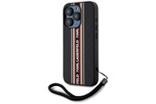 Puhelin - Kannet ja kotelot - Karl Lagerfeld Saffiano Athleisure Stripes Cord iPhone 15 Pro Max Case - Red - 3666339254636