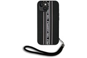 Puhelin - Kannet ja kotelot - Karl Lagerfeld Saffiano Athleisure Stripes Cord iPhone 15 Case - Pink - 3666339254742