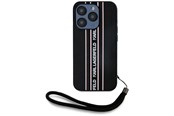Puhelin - Kannet ja kotelot - Karl Lagerfeld Saffiano Athleisure Stripes Cord iPhone 15 Pro Max Case - Pink - 3666339254773