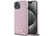 Puhelin - Kannet ja kotelot - Karl Lagerfeld FW Metal Plate MagSafe iPhone 15 Case - Pink - 3666339255305