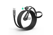 VR-lisävarusteet - KiwiDesign 4 m Link Cable with 18 W Charging - Black - QC-8U/HJT-569