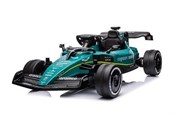 Tasapainopyörät, potkuautot ja potkulaudat - Aston Martin F1 24V Ride-On Car with Leather Seat & Rubber Tires - 6951326