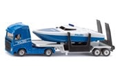 Leluautot - SIKU 1:87 Volvo Truck With Boat - 1757