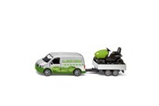 Leluautot - SIKU 1:50 VW T6 With Lawn Tractor - 2005