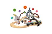 Puulelut - Bigjigs Wooden Space Train Set - 40 pcs. - BJT614