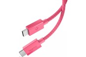 USB kaapelit - Spigen Essential USB-C to USB-C 60W Cable - 100cm - Pink - ACA10414