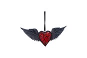 Fanituotteet - Nemesis Now - Nemesis - House Of Obscura - Black Winged Heart Hanging Ornament - B7658B26