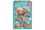 Palapelit - Educa 12-16-20-25 Teddy Bears In Park - 20500