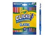 Luovat leikit - Crayola Clicks Retractable Markers 10 Pcs - 58-8379