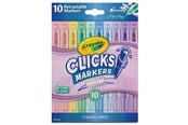Luovat leikit - Crayola Clicks Retractable Markers 10 Pcs - Pastel - 58-8378