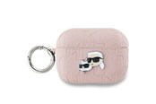 Puhelin - Muut lisävarusteet - Karl Lagerfeld Monogram Karl & Choupette Head case for AirPods Pro 2 - pink - 3666339283704