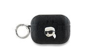Puhelin - Muut lisävarusteet - Karl Lagerfeld Monogram Karl Head case for AirPods Pro 2 - black - 3666339283667
