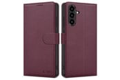 Puhelin - Kannet ja kotelot - Tech-Protect  Wallet Case for Samsung Galaxy A57 5G - Burgundy - 5906302392162