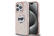 Puhelin - Kannet ja kotelot - Karl Lagerfeld IML Choupette Head & Monogram case for iPhone 13 Pro Max - pink - 3666339286095