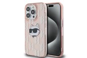 Puhelin - Kannet ja kotelot - Karl Lagerfeld IML Choupette Head & Monogram case for iPhone 14 Pro Max - pink - 3666339286132