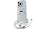 Puhelin - Kannet ja kotelot - Karl Lagerfeld Crossbody IML Karl Head MagSafe case for iPhone 15 Pro - transparent - 3666339287009