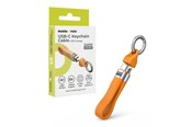 USB kaapelit - Mobile Origin CB17 240W 40Gbps 8K USB-C Keychain Cable - Orange - MO-UK-CB17-ORG