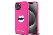 Puhelin - Kannet ja kotelot - Karl Lagerfeld Silicone Choupette Head MagSafe Case for iPhone 15 Plus / 14 Plus - Pink - 3666339257415