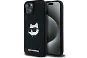 Puhelin - Kannet ja kotelot - Karl Lagerfeld Silicone Choupette Head MagSafe Case for iPhone 15 Plus / 14 Plus - Black - 3666339257279
