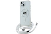 Puhelin - Kannet ja kotelot - Karl Lagerfeld Crossbody IML Karl Head MagSafe case for iPhone 15 / 14 / 13 - transparent - 3666339286989
