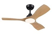 Valaisimet - Philips Olas Fan ceiling 42' 30W+24W BK&Wood - 929004750401