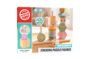 Puulelut - Heros FSC® Play & Learn – puiset pinottavat hahmot (pehmeät neutraalit/pastellisävyt) - HE0028