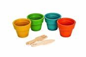 Vauva- ja taaperolelut - PLANTOYS Blomsterkrukkesæt - PT-8617