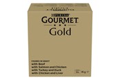 Kissat - PURINA NESTLE GOURMET GOLD Pieces in sauce Mix of 4 flavors - wet cat food - 96x85g - 7613038543154
