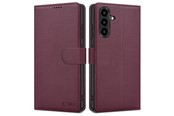 Puhelin - Kannet ja kotelot - Tech-Protect Wallet Case for Samsung Galaxy A27 5G - Burgundy - 5906302392582