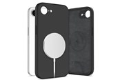 Puhelin - Kannet ja kotelot - Tech-Protect Silicone MagSafe Case for iPhone 16e / 17e - Black - 5906302392759
