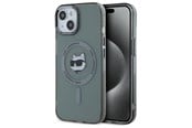 Puhelin - Kannet ja kotelot - Karl Lagerfeld KLHMP15SHLSCHK iPhone 15 6.1" black/black hardcase IML Metal Choupette Head MagSafe - 3666339284602
