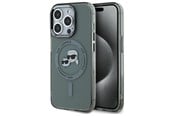 Puhelin - Kannet ja kotelot - Karl Lagerfeld KLHMP15XHLSKCK iPhone 15 Pro Max 6.7" black/black hardcase IML Metal Karl&Choupette Head MagSafe - 3666339284770