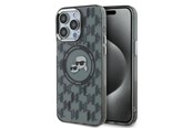 Puhelin - Kannet ja kotelot - Karl Lagerfeld IML Monogram Karl & Choupette Head MagSafe iPhone 15 Pro Case - Black - 3666339284909