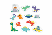 Vauva- ja taaperolelut - Edushape Dinosaur sjov til badet 13 dele - 19073