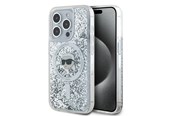 Puhelin - Kannet ja kotelot - Karl Lagerfeld Liquid Glitter Karl Head MagSafe case for iPhone 15 Pro Max - transparent - 3666339285616