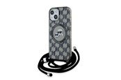Puhelin - Kannet ja kotelot - Karl Lagerfeld IML Crossbody Monogram Karl & Choupette Head MagSafe Case for iPhone 15 / 14 / 13 - Black - 3666339286422