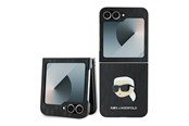 Puhelin - Kannet ja kotelot - Karl Lagerfeld Saffiano Monogram Case for Samsung Galaxy Z Flip 6 - Black - 3666339322441